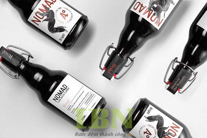 Mẫu decal dán chai thủy tinh bằng decal nhựa