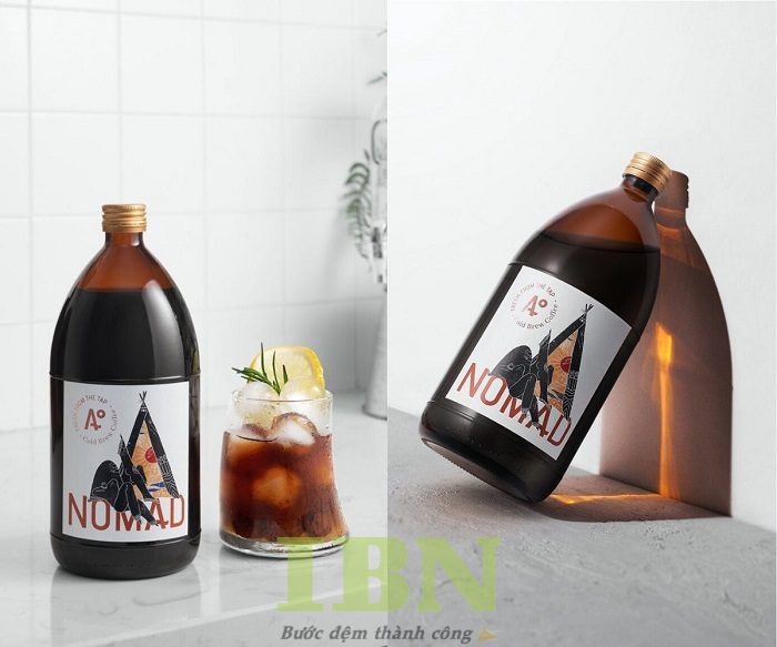 Mẫu tem nhãn dán chai thủy tinh bằng chất liệu giấy