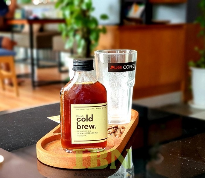 Mẫu decal giấy kraft dán chai thủy tinh