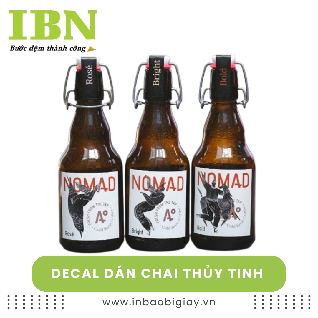 Decal Dán Chai Thủy Tinh 18 decal dán chai thủy tinh