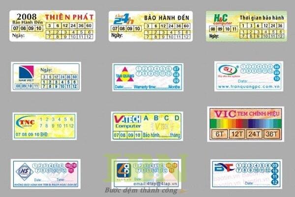 51+ Mẫu Tem Bảo Hành Sản Phẩm Đẹp, Đa Dạng Ngành Nghề 35 Các mẫu tem nhãn bảo hành điện thoại hình chữ nhật