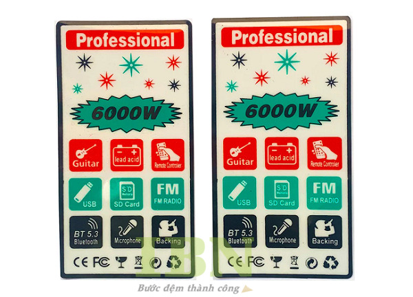 Mẫu tem nhãn dán thùng loa bằng decal nhựa