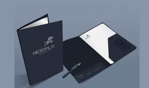 Mẫu thiết kế folder 1 túi đơn giản