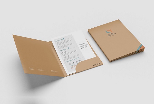 Các Mẫu Thiết Kế Folder Đẹp, Ấn Tượng Cho Doanh Nghiệp 2026 49 Mẫu folder thiết kế theo yêu cầu, tông vàng nâu ấn tượng