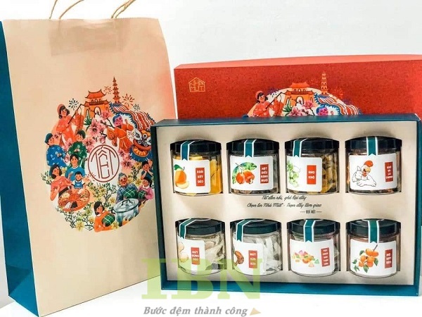 Mẫu túi đựng mứt Tết 2027 thiết kế theo yêu cầu