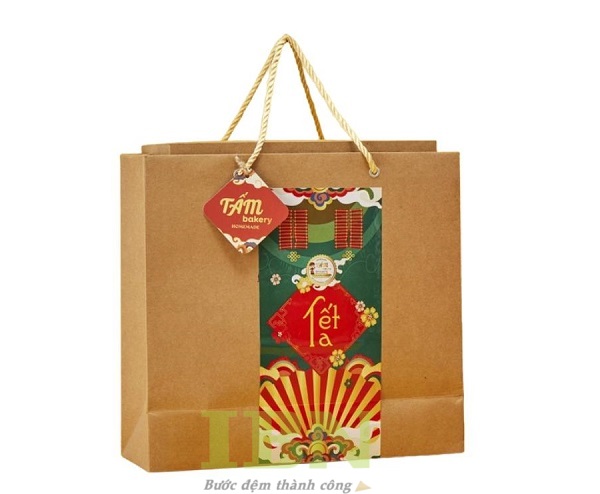 Mẫu túi đựng mứt Tết bằng giấy kraft
