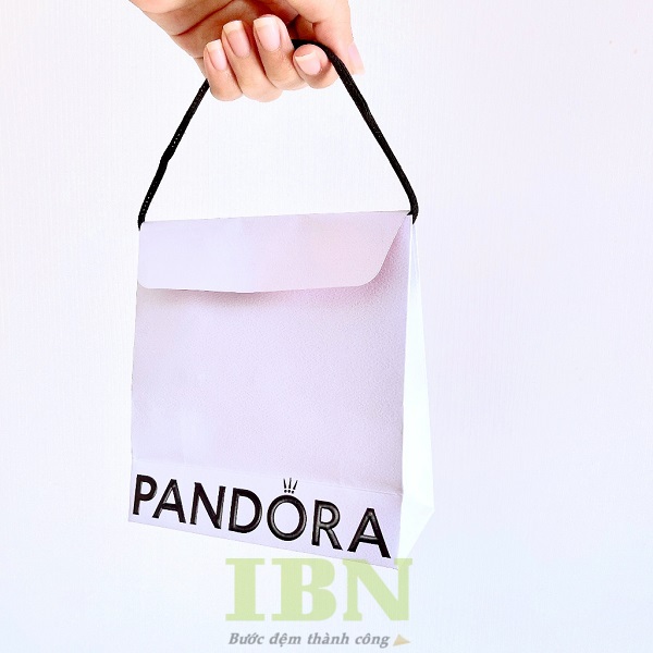 Mẫu túi giấy Pandora kiểu quai ép bắt mắt