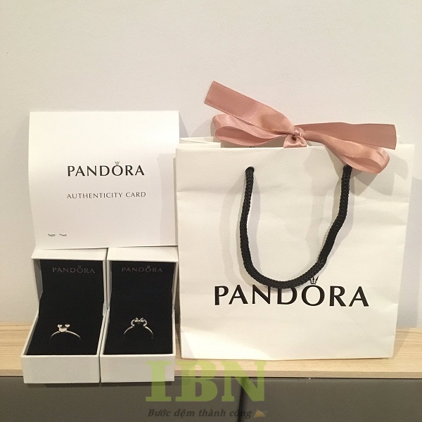 Mẫu túi giấy đựng trang sức Pandora