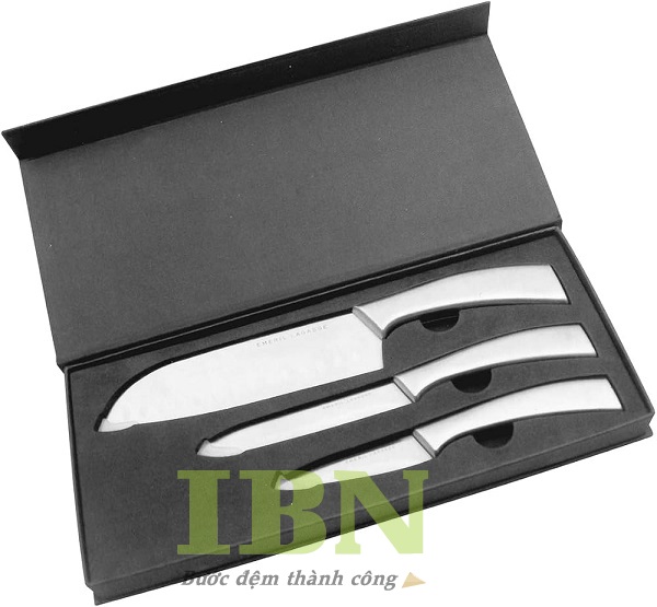 Mẫu bao bì hộp giấy đựng nhiều loại dao