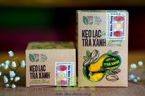 Mẫu hộp đựng kẹo lạc bằng giấy kraft