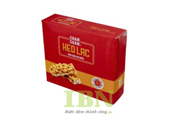 Mẫu hộp giấy đựng kẹo lạc kiểu nắp gài