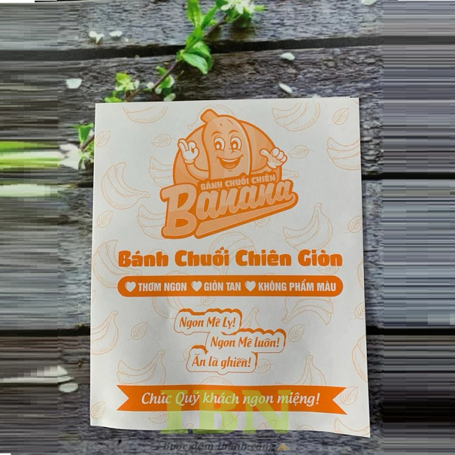 Mẫu túi giấy đựng bánh chuối chiên độc đáo, bắt mắt