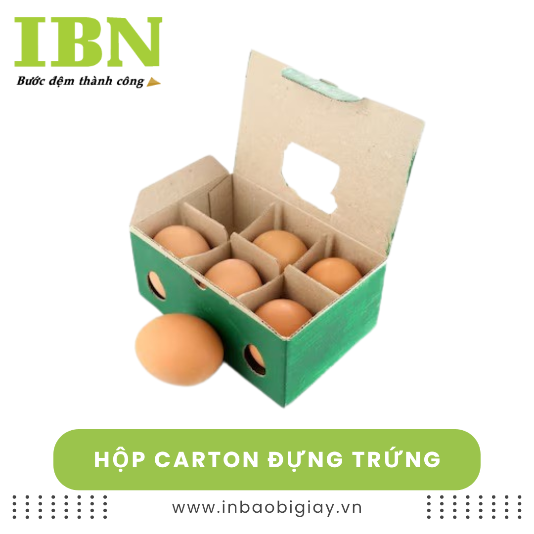 Hộp Carton Đựng Trứng 18 hộp carton đựng trứng