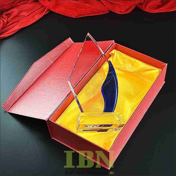 Mẫu hộp đựng kỷ niệm chương dáng nắp gập nam châm