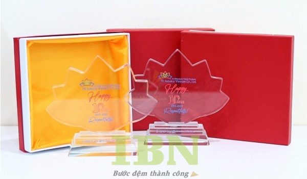 Mẫu hộp đựng kỷ niệm chương hình vuông, nắp rời