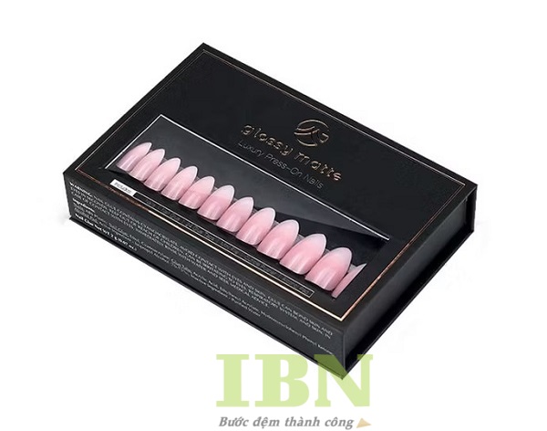 Mẫu hộp đựng nail box nắp nam châm cao cấp