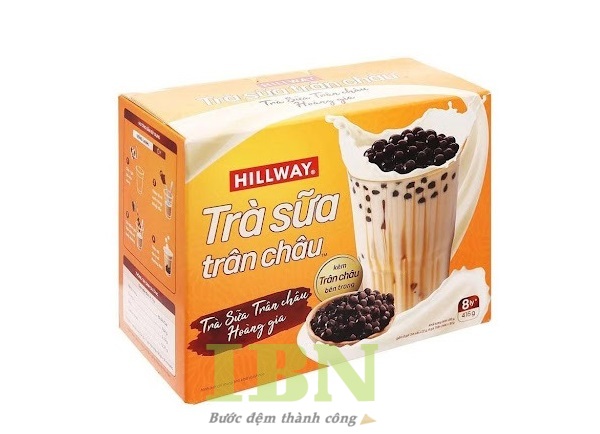 Mẫu hộp giấy đựng trà sữa trân châu vị truyền thống