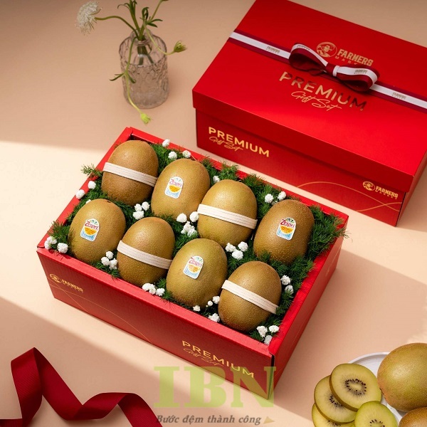 Mẫu hộp giấy đựng kiwi loại 8 quả/hộp