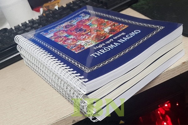 Mẫu sách giáo trình đóng gáy lò xo