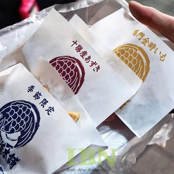Mẫu túi đựng bánh cá dáng dẹt