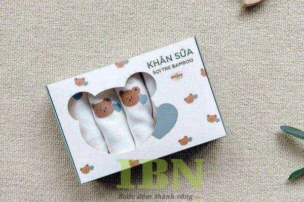 Hộp Giấy Đựng Khăn Sữa 22 Quy cách in ấn hộp giấy đựng khăn sữa tại In Bảo Ngọc