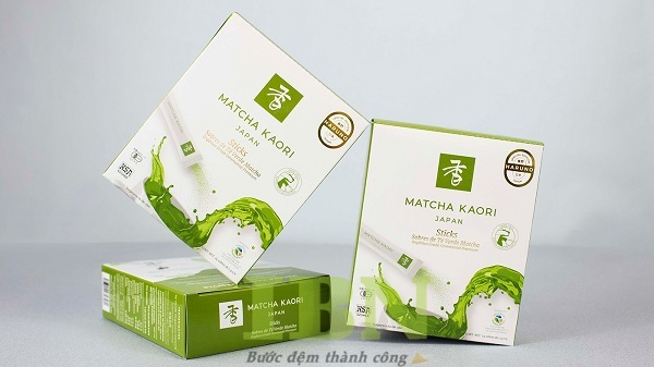 Quy cách in hộp giấy đựng matcha tại In Bảo Ngọc