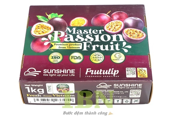 Mẫu hộp carton đựng chanh dây thiết kế đẹp, thu hút
