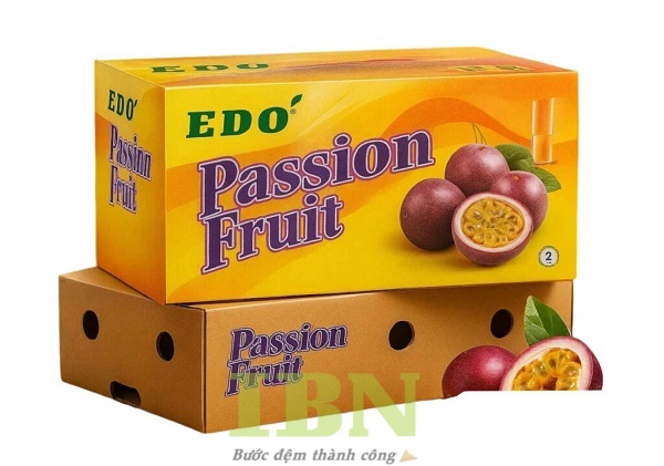 Mẫu hộp carton đựng chanh dây nhiều kích thước