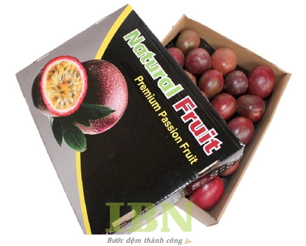 Mẫu hộp carton đựng chanh dây thiết kế nắp rời