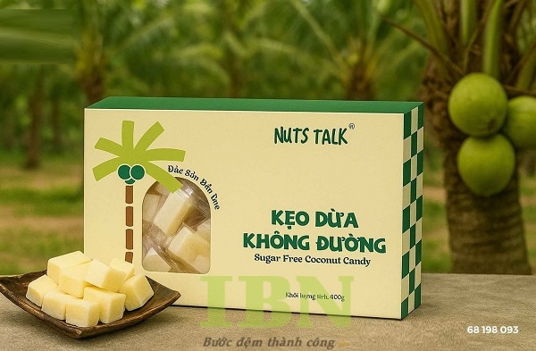 Mẫu hộp đựng kẹo dừa không đường