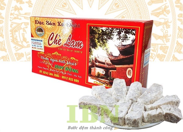 Mẫu bao bì hộp giấy bánh chè lam đẹp, thu hút