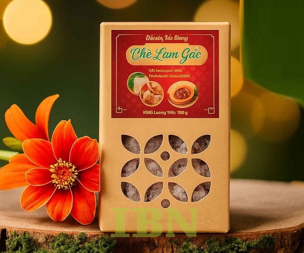 Mẫu hộp đựng bánh chè lam đục lỗ hoa văn độc đáo