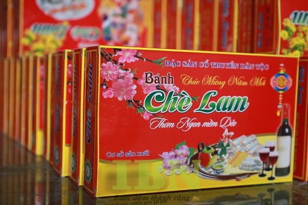 Mẫu hộp giấy bánh chè lam đẹp, chất lượng