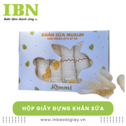 Hộp Giấy Đựng Khăn Sữa