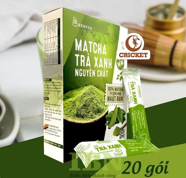 Mẫu hộp đựng bột matcha trà xanh