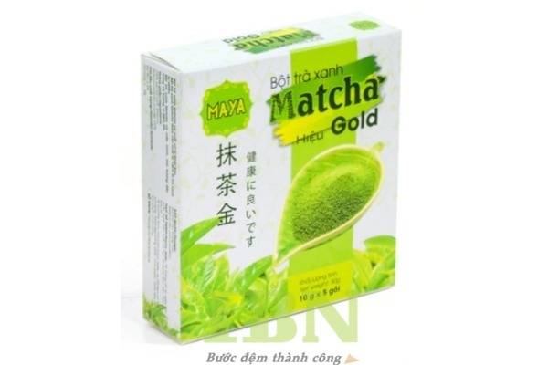 Mẫu hộp đựng bột matcha bằng giấy ivory