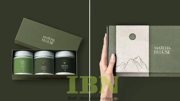 Mẫu hộp đựng matcha cao cấp, nắp âm dương
