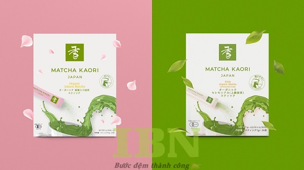 Mẫu hộp giấy đựng matcha đẹp, sang trọng
