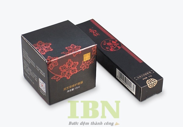 Mẫu hộp giấy phủ UV đựng mỹ phẩm