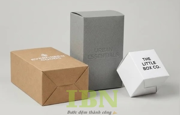Mẫu hộp giấy xếp đáy, nắp gài