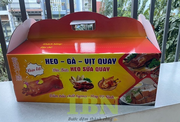 Mẫu hộp giấy carton đựng heo chất lượng