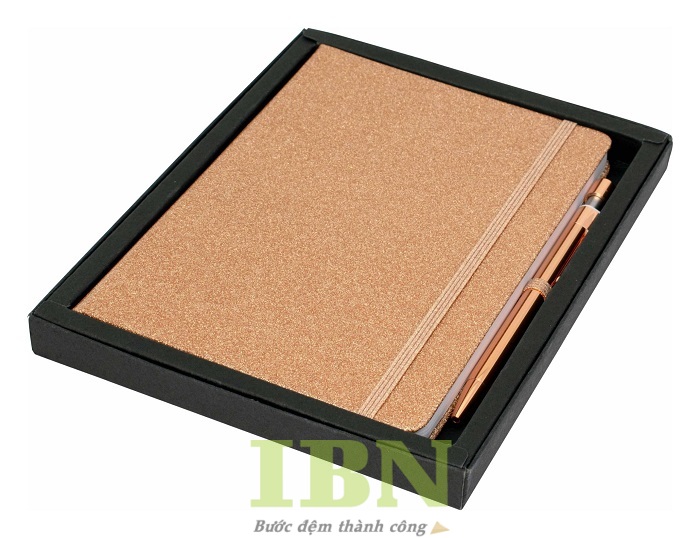 Mẫu bao bì hộp giấy đựng sổ tay thiết kế đơn giản