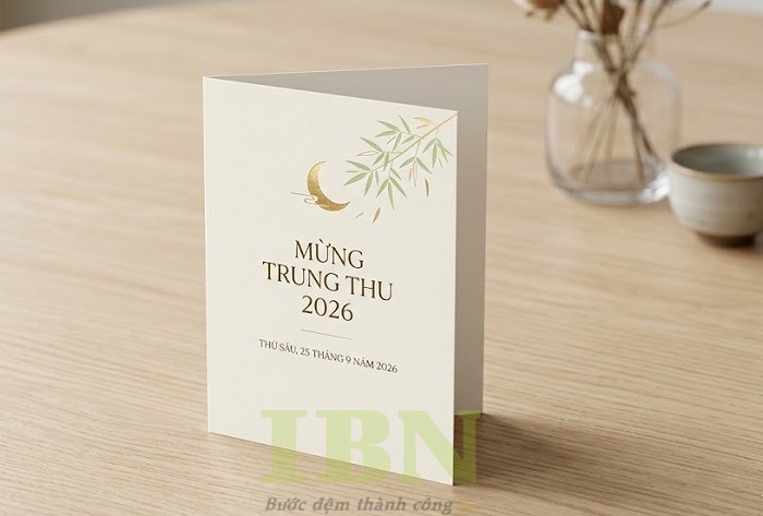Mẫu thiệp trung thiết kế chuyên nghiệp, ấn tượng