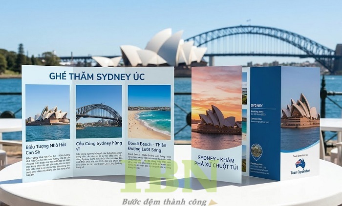 Mẫu tờ rơi quảng cáo tour du lịch Sydney - Úc
