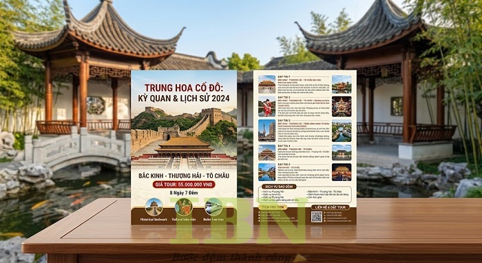 Mẫu tờ rơi quảng cáo tour du lịch Trung Quốc
