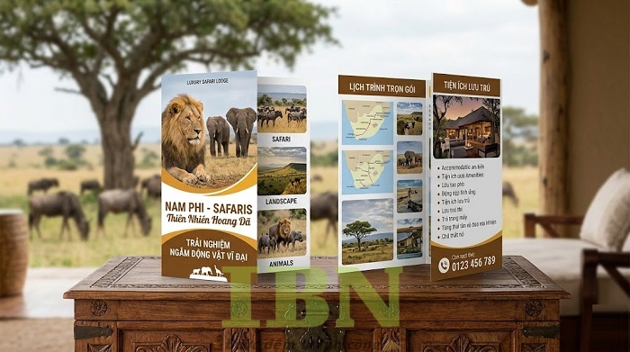 Mẫu tờ rơi quảng cáo tour du lịch Nam Phi kiểu gặp 3