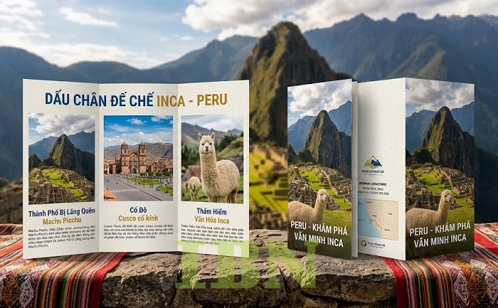 Mẫu tờ rơi quảng cáo tour du lịch nước ngoài - Peru