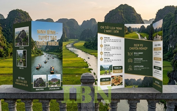 Mẫu tờ rơi du lịch kiểu gập 3