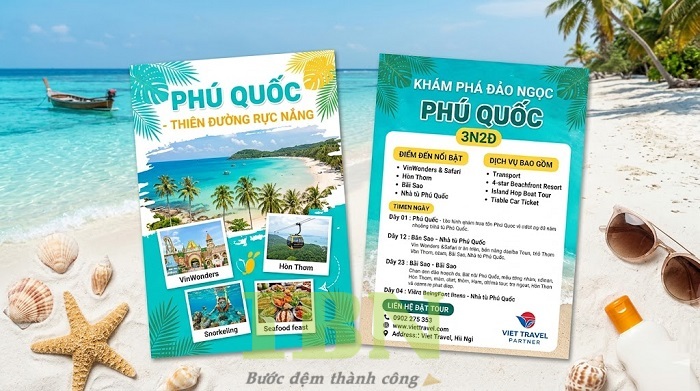 Mẫu tờ rơi du lịch Phú Quốc