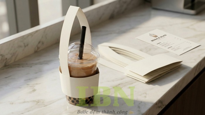 Mẫu túi chữ T bằng giấy ivory cứng cáp